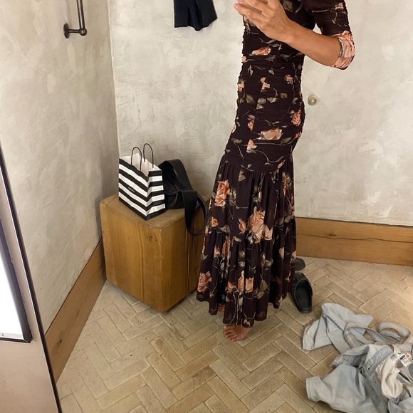 Anthropologie Floral Long Sleeve Dress - Picture 2 of 13